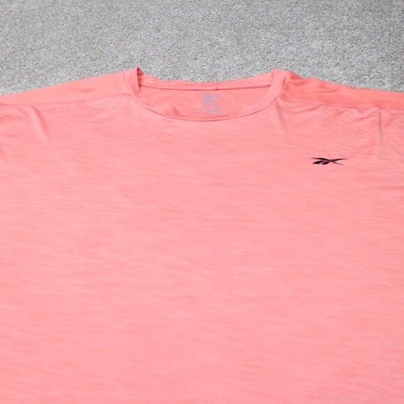 Reebok Shirt Mens 4XL XXXXL Pink Speedwick Polyester Short Sleeve Pullover - Picture 4 of 13